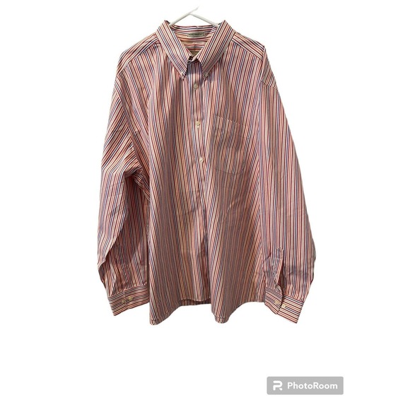Eddie Bauer Wrinkle Resistant Multicolored Long Sleeve Button Down Size 3XL - Picture 1 of 8